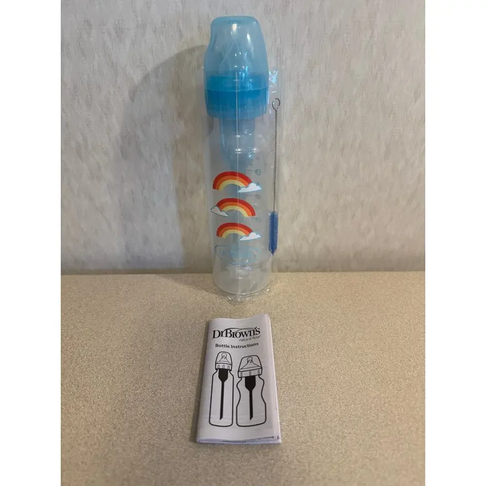 Dr. Brown's Natural Flow Anti-Colic Options+ Narrow Sippy Bottle Starter Kit 8oz